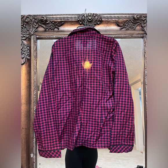 Madewell Bedtime gingham Pajama top M - Picture 2 of 3